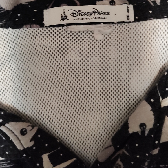 Disney Men's Small Star Wars Vented Button-Up Shirt w/ Spaceship Print - Picture 3 of 3